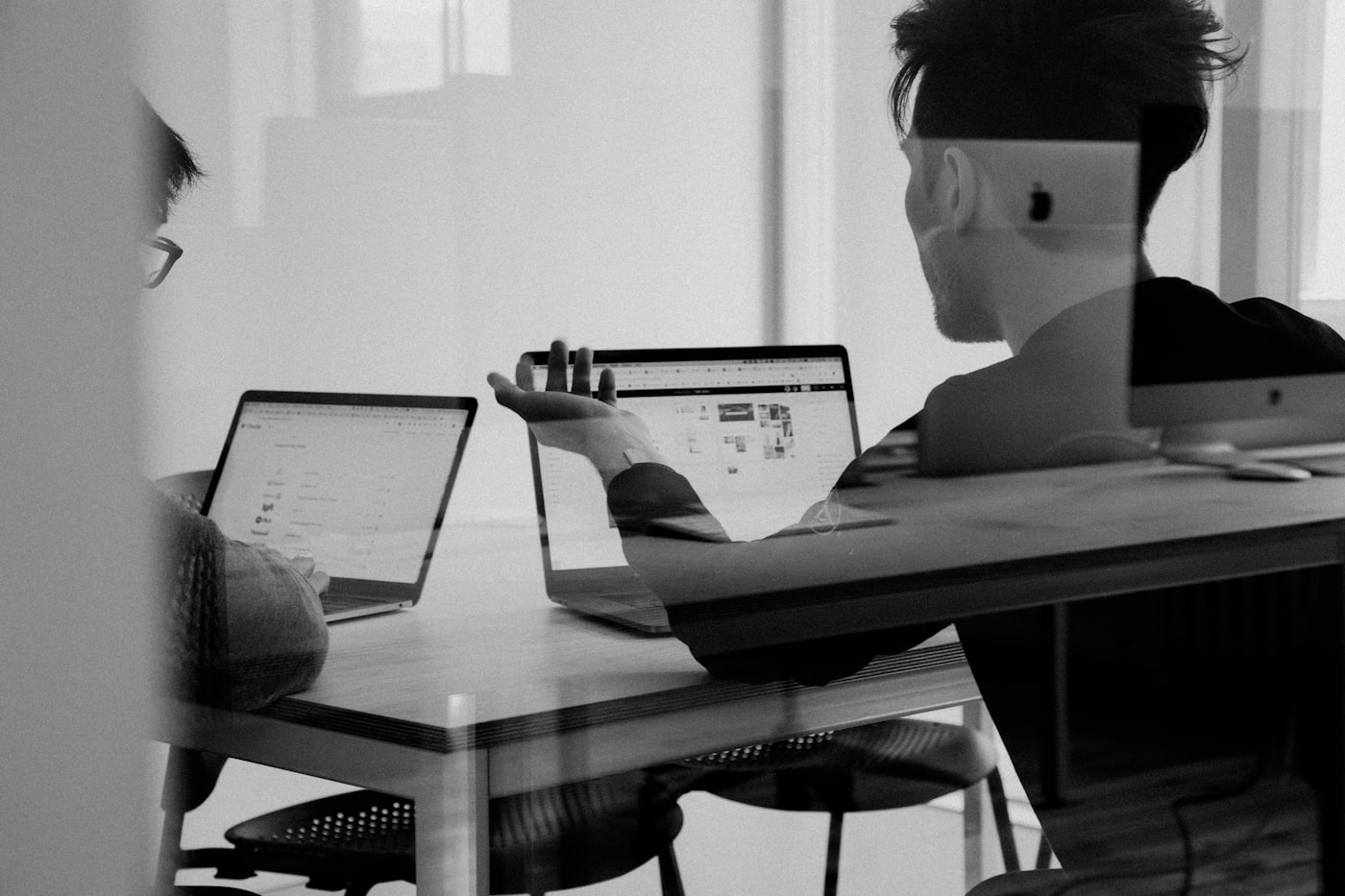 Search and analytics dashboard on a laptop